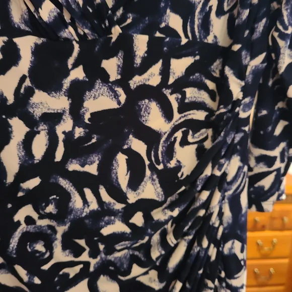 Ralph Lauren Double RL Navy and White Long Sleeve Dress - Picture 6 of 6